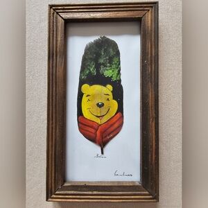 Balam Hand Painted Winnie the Pooh Feather Art
